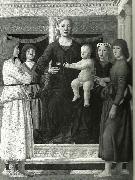 Piero della Francesca madonna and chold enthroned between four angels France oil painting artist